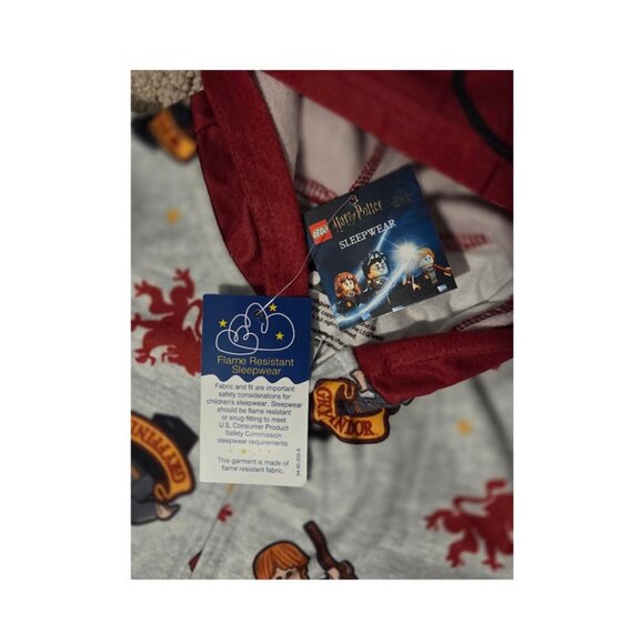 NWT -Harry Potter LEGO Union Suit Pajamas - Boy/ Girl 6/6x - Picture 5 of 7